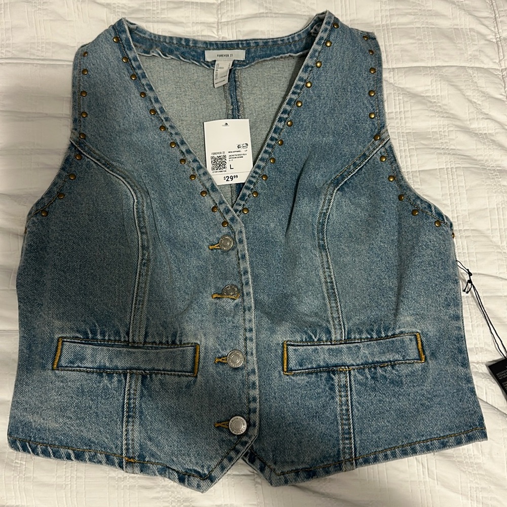 Forever 21 denim vest